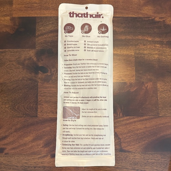 ThatHair - 16” Straight Hair Extensions - Bahama Beige - Picture 4 of 4